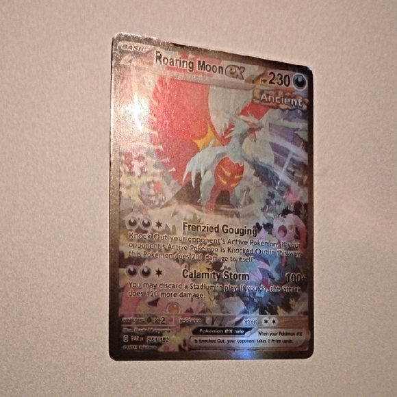 dimensions of pokemon cards PSA 8] Pokémon TCG - Roaring Moon EX - 218/187